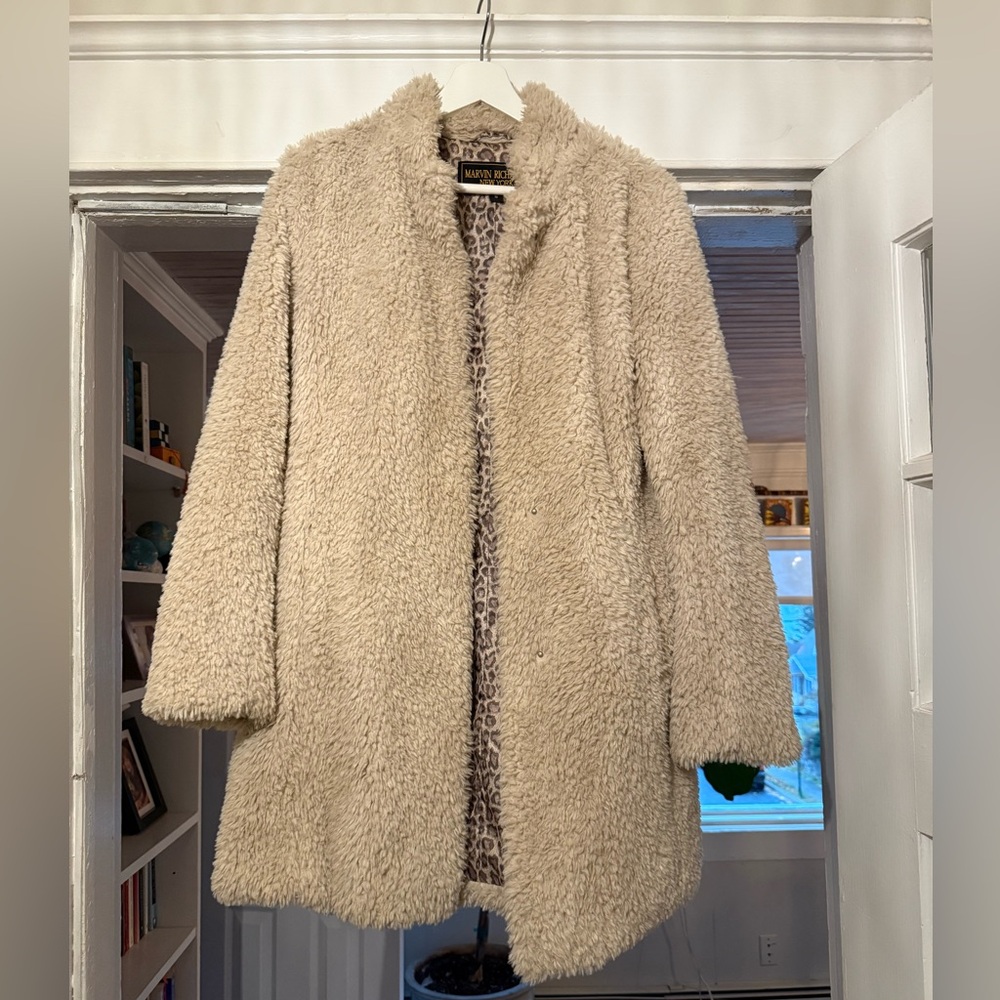 Marvin Richards Cream Teddy Coat